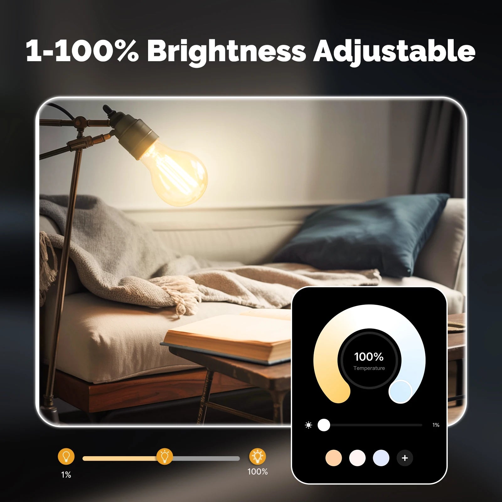 MOES Dimmable LED Filament Zigbee Voice Control Smart Bulb