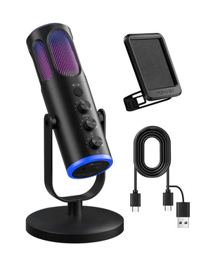 Plastic High Quality Gaming Microphone for PC with RGB Lights