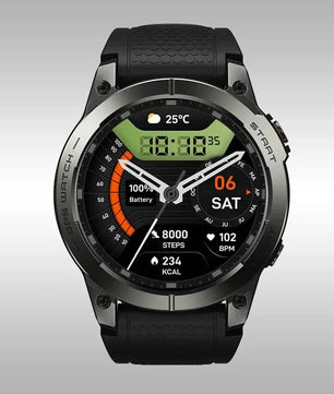 Silica Gel Amoled Display Waterproof Android Round Shape Smartwatch