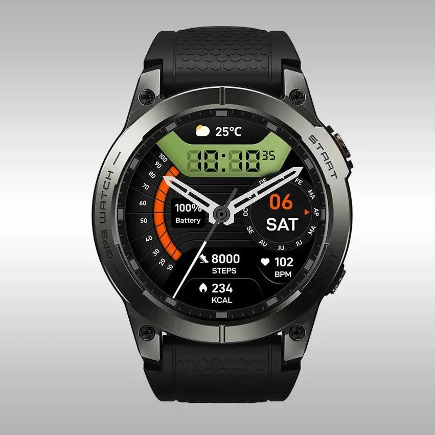 Silica Gel Amoled Display Waterproof Android Round Shape Smartwatch