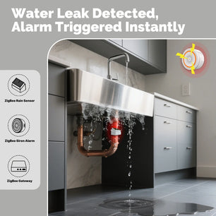 MOES Tuya ZigBee Smart Wireless Waterproof IPX4 Rain & Flood Sensor