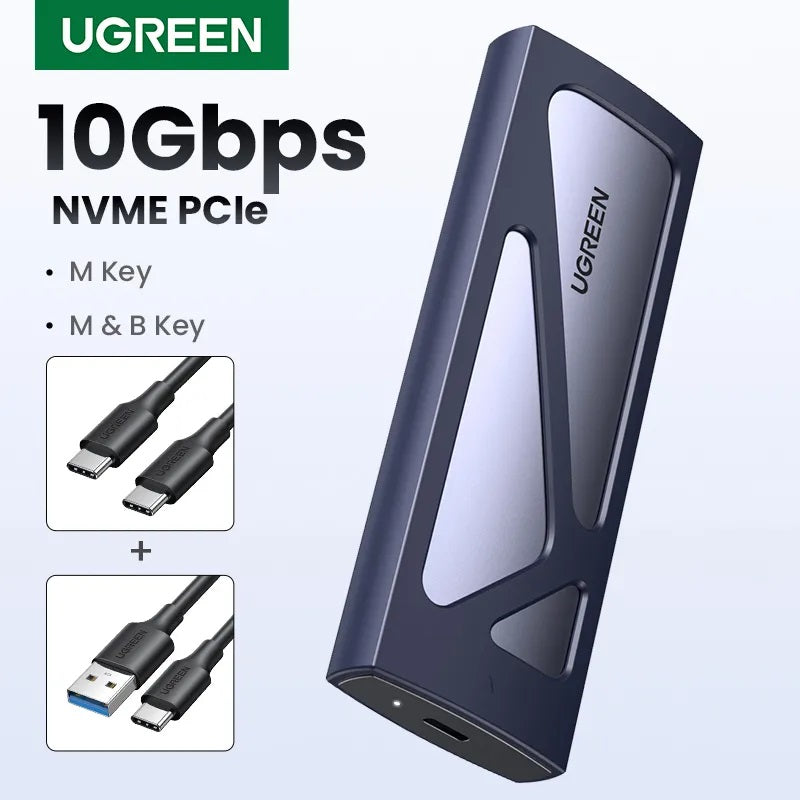 Ugreen 10Gbps 1.8" 2TB M.2 NVMe High Speed External SSD Enclosure