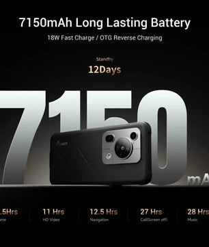 7150mAh 256GB Android Normal Screen Fast Charging Smartphone