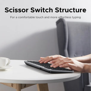 Ugreen Wireless 5.3 & 2.4G USB Bluetooth 78 Key Keyboard 