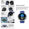 Silica Gel Waterproof Large Memory Android Round Shape Smartwatch