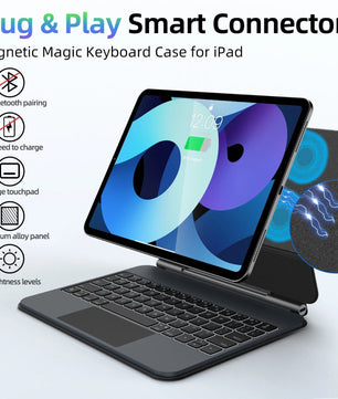11 Inches Wireless Magnetic Magic Keyboard Case for Apple iPad