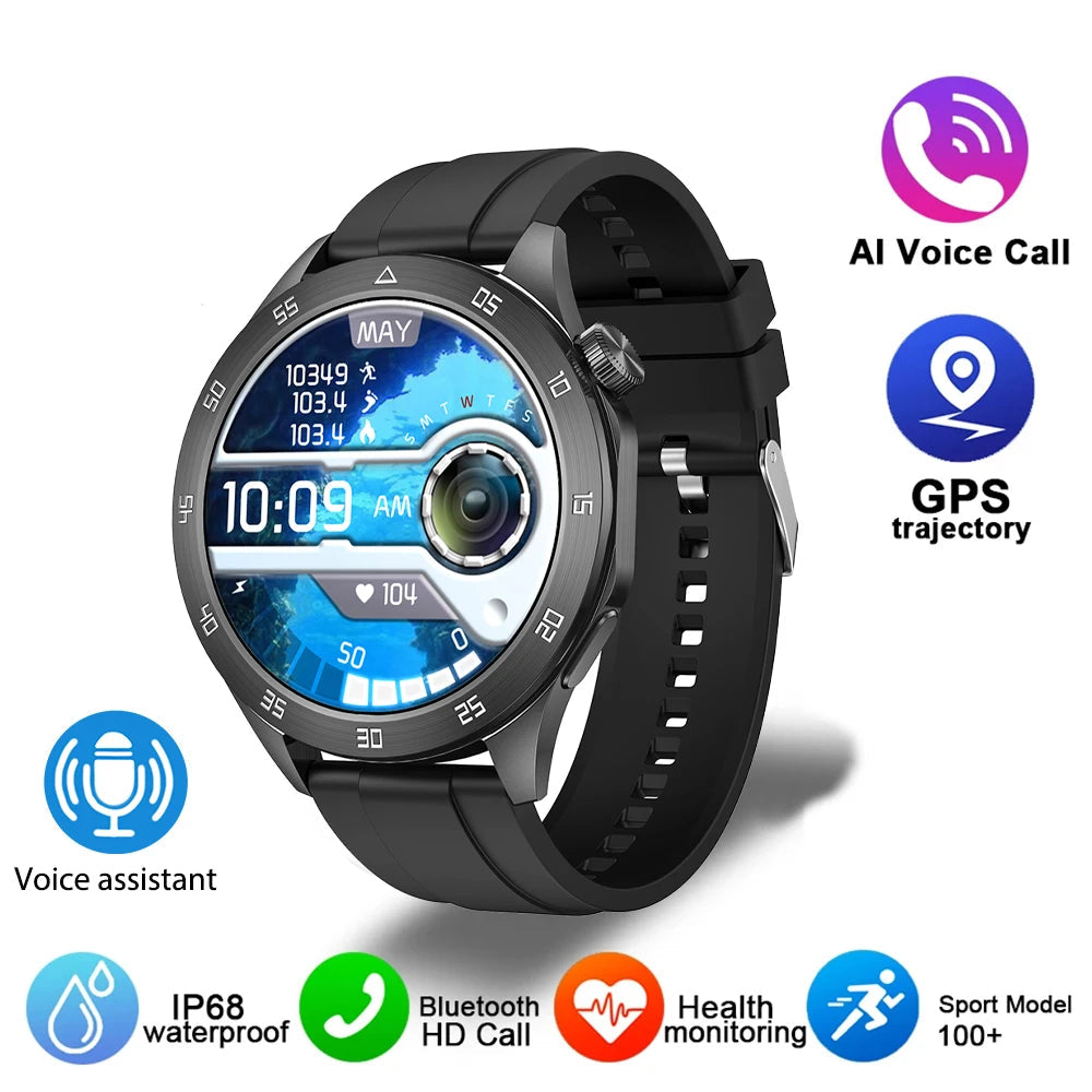 Silica Gel Waterproof Android Round Shape Bluetooth Smartwatch