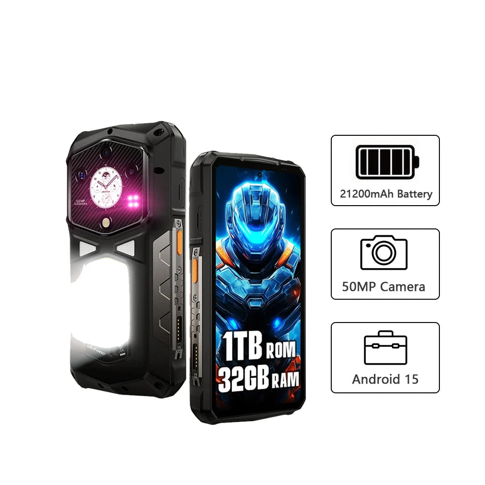 7500mAh 32GB Android Fullview Display Fast Charging Smartphone