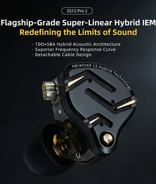 Metal Hybrid Technology Vocalism Wired Communication Earphones