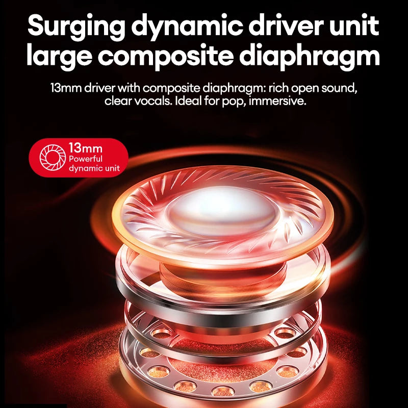 Wireless MQT55 TWS Bluetooth 5.4 Dual Mode Earphones 