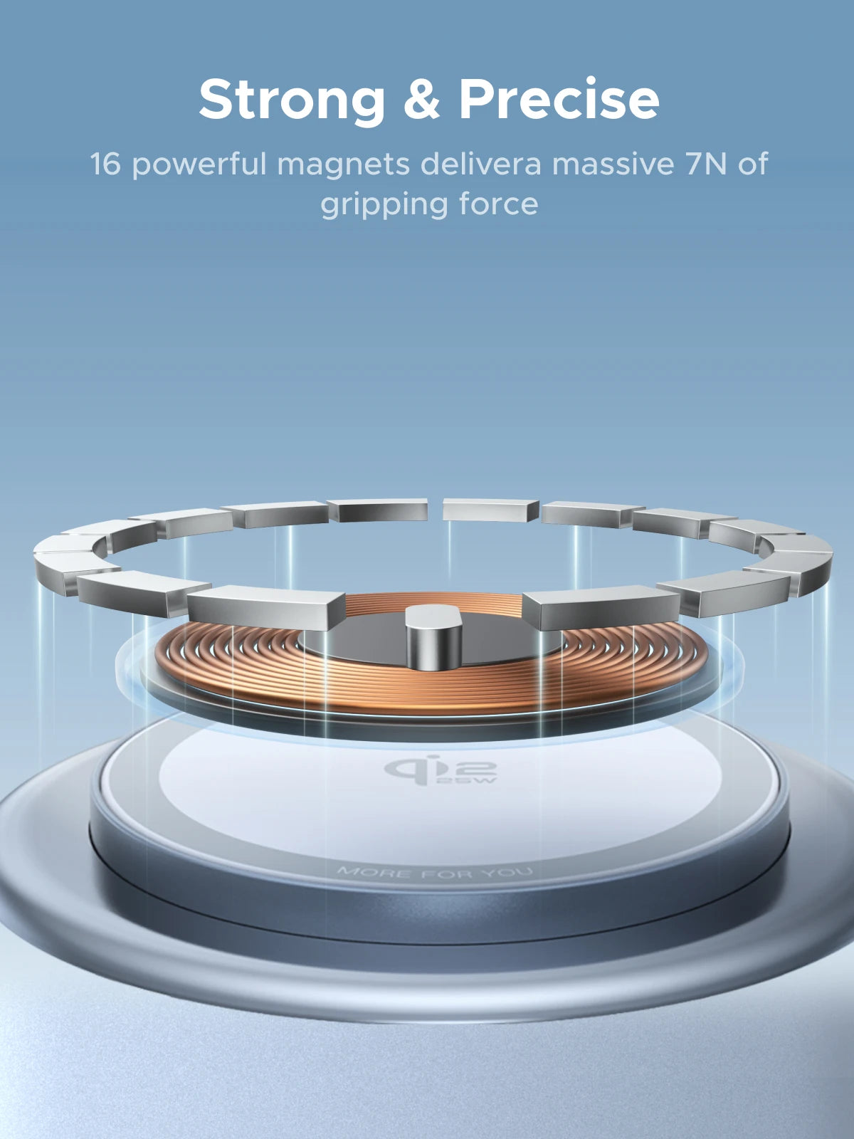 Ugreen 20W ABS USB Type-C Wireless Charger For iPhone 16 Pro Max