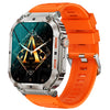 Silica Gel Smart Bluetooth Voice Support Square Shaped Sports Watch