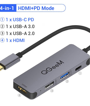 8-IN-1 USB 3.1 Card Reader HDMI USB Splitter Docking Station Hub