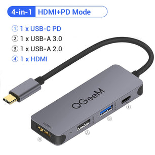 8-IN-1 USB 3.1 Card Reader HDMI USB Splitter Docking Station Hub