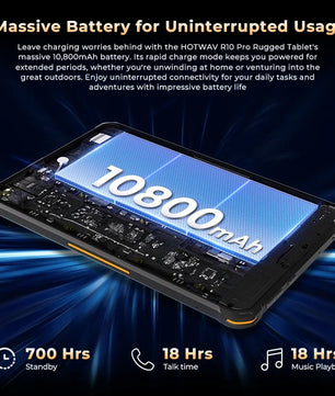 10800mAh R10 Pro 4G Rugged Type-C Android Smartphone