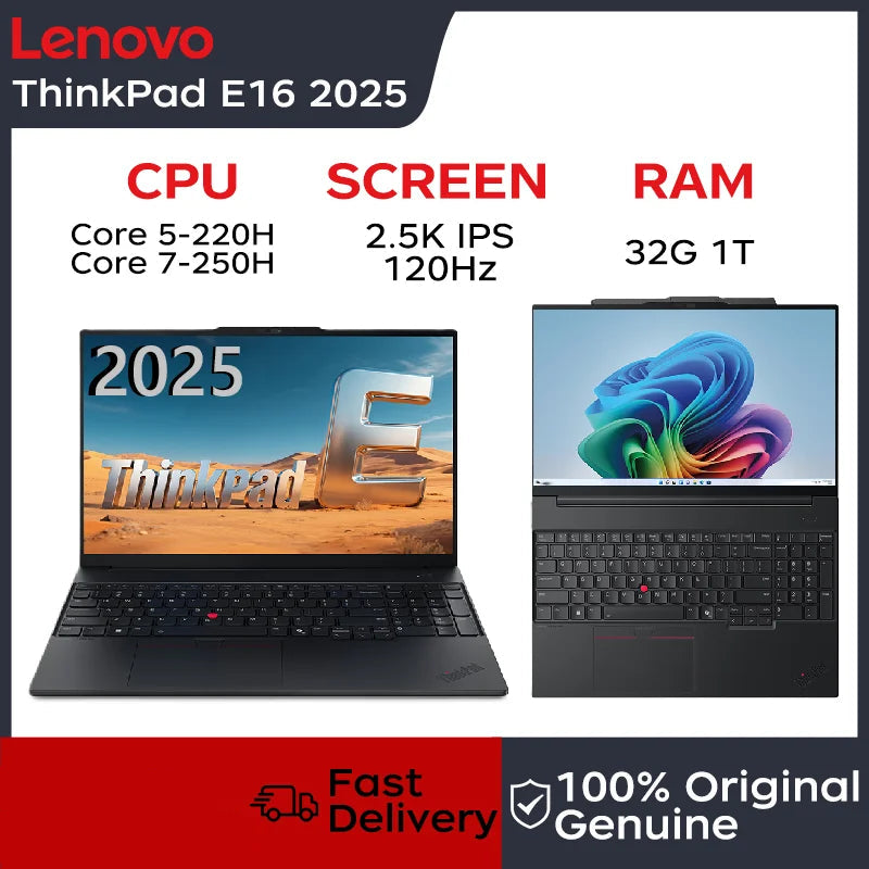 1TB 32GB 16" Intel Core 5 220H 120Hz Bluetooth Lenovo laptop