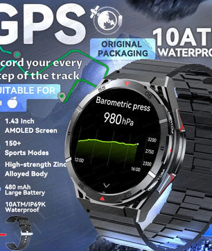 Silica Gel Amoled Display Waterproof Android Round Shaped Smartwatch