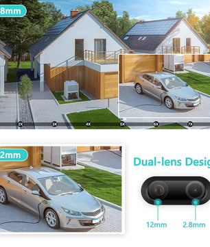 IP66 8MP 8X Zoom Dual Lens Surveillance Dome Camera