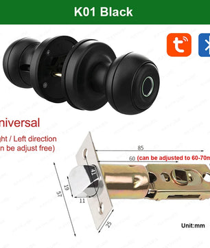 Aluminium Alloy Waterproof Bluetooth Reversible Handle Door Lock