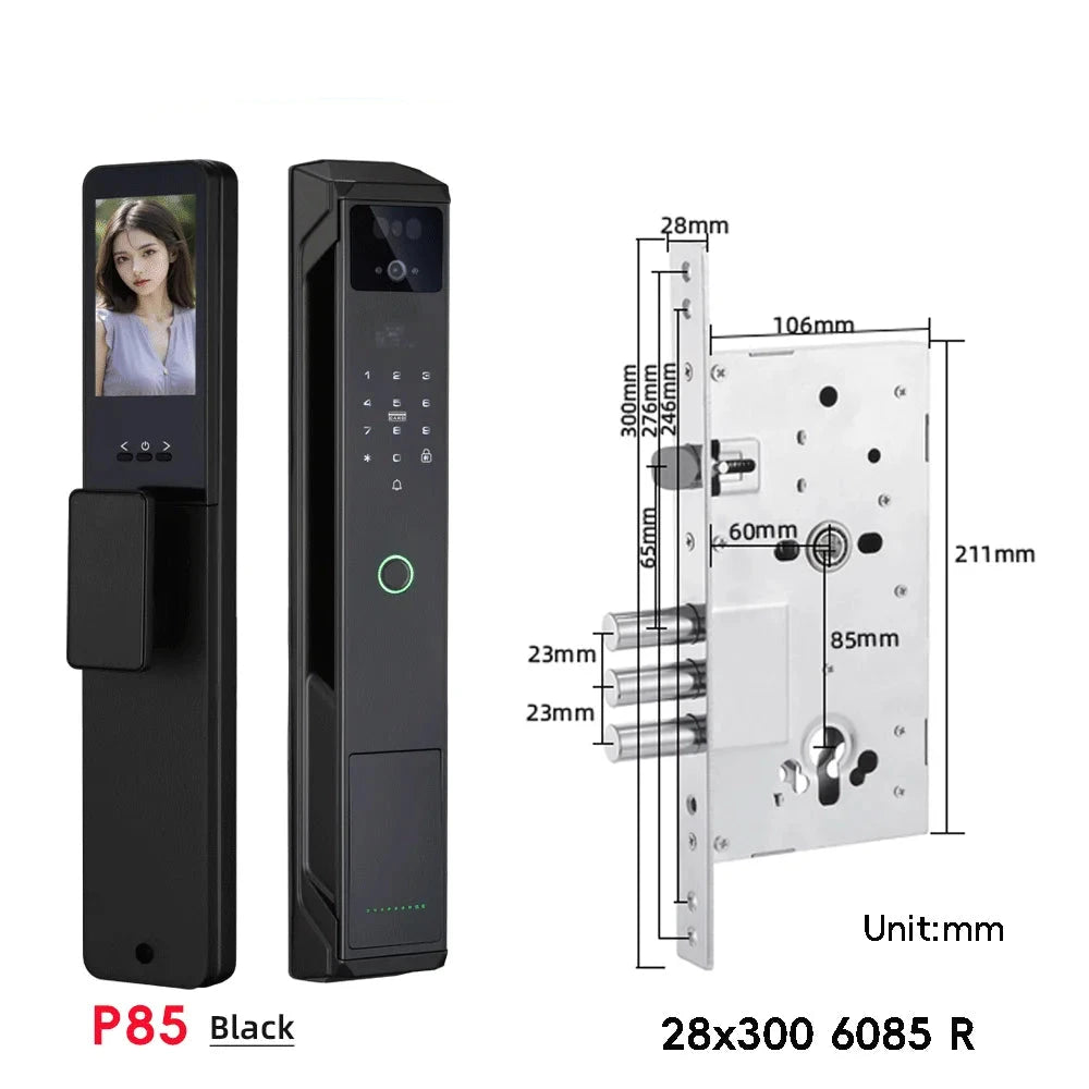 RAYKUBE Zinc Alloy Zigbee Palm Vein Smart Digital Lock