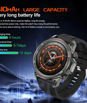 Alloy Waterproof Android Round Shaped Bluetooth Smartwatch
