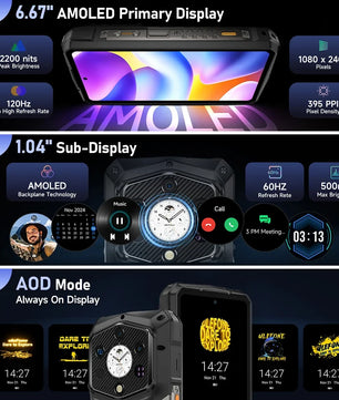 21200mAh 512GB Android Armor 29 Pro 5G Rugged Smartphone
