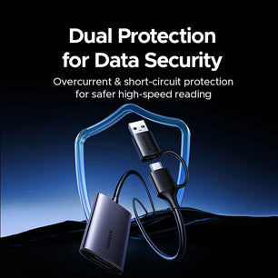 Ugreen Metal 800MB/s USB-C 2-in-1 Plug Single Slot Card Reader