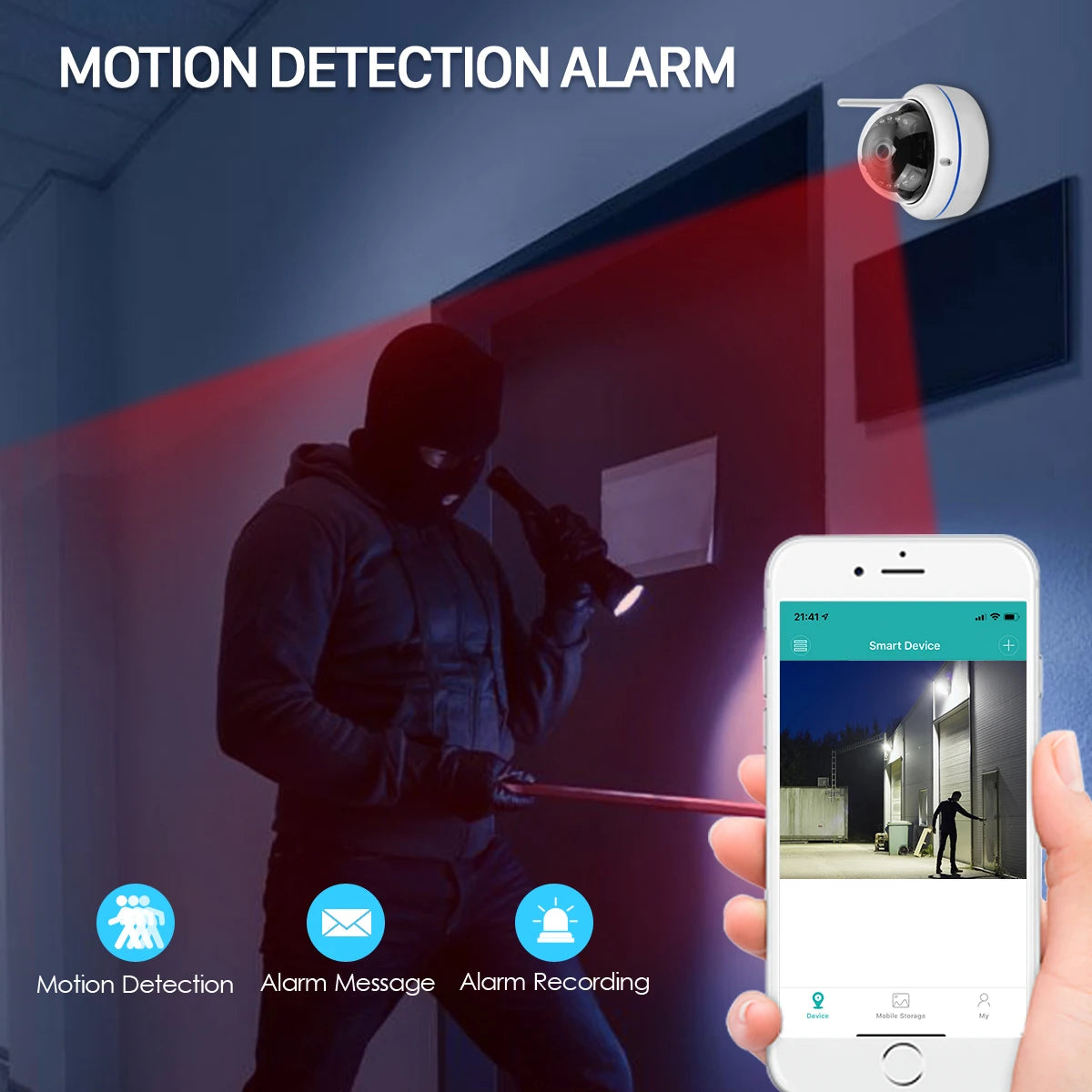 IP66 5MP Digital Zoom Vandal-Proof HD Wifi Surveillance Camera