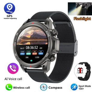 Alloy Waterproof Android Round Shaped Bluetooth Smartwatch
