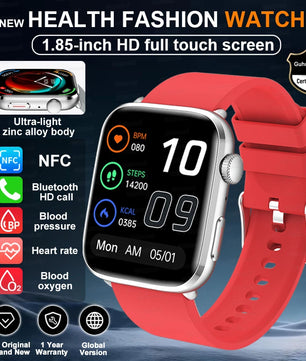 Rubber Waterproof Android Square Shaped Amoled Screen Smartwatch