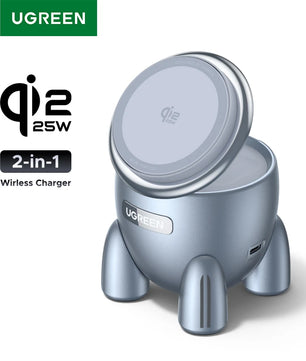 Ugreen Magflow Innovative Rocket 2 IN 1 Qi2 25W Wireless Charger