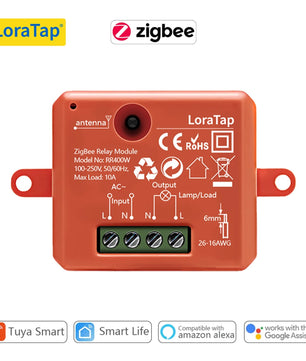 LoraTap 10A Plastic Wireless Switch Socket Relay Module Kit