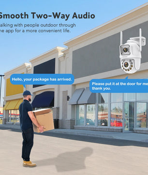 Boavision 4MP Dual Lens Auto Tracking Two Way Security Camera