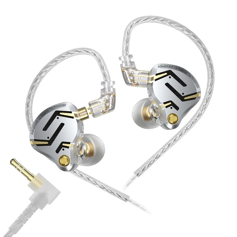 Metal Hybrid Technology Vocalism Wired Communication Earphones