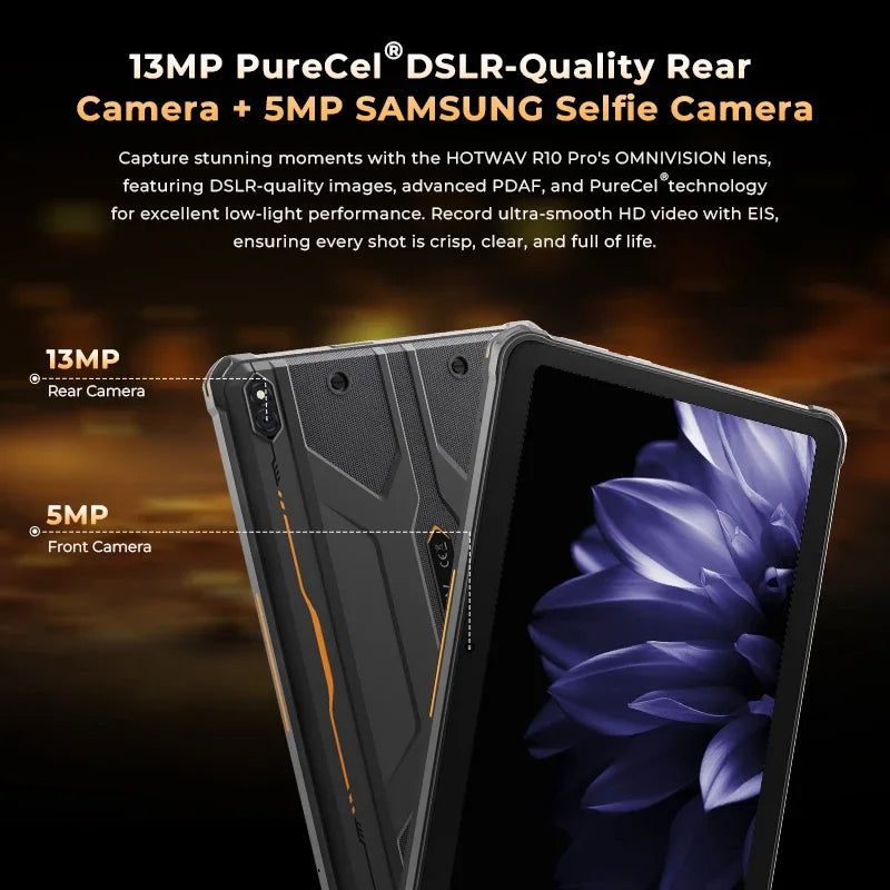 10800mAh R10 Pro 4G Rugged Type-C Android Smartphone