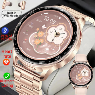 2-In-1 Silica Gel Waterproof Bluetooth Earphones With Smartwatch