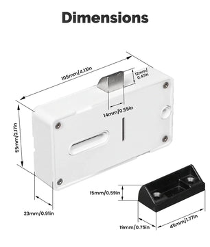 MOES Bluetooth Smart Cabinet Drawer Lock with App Remote Control