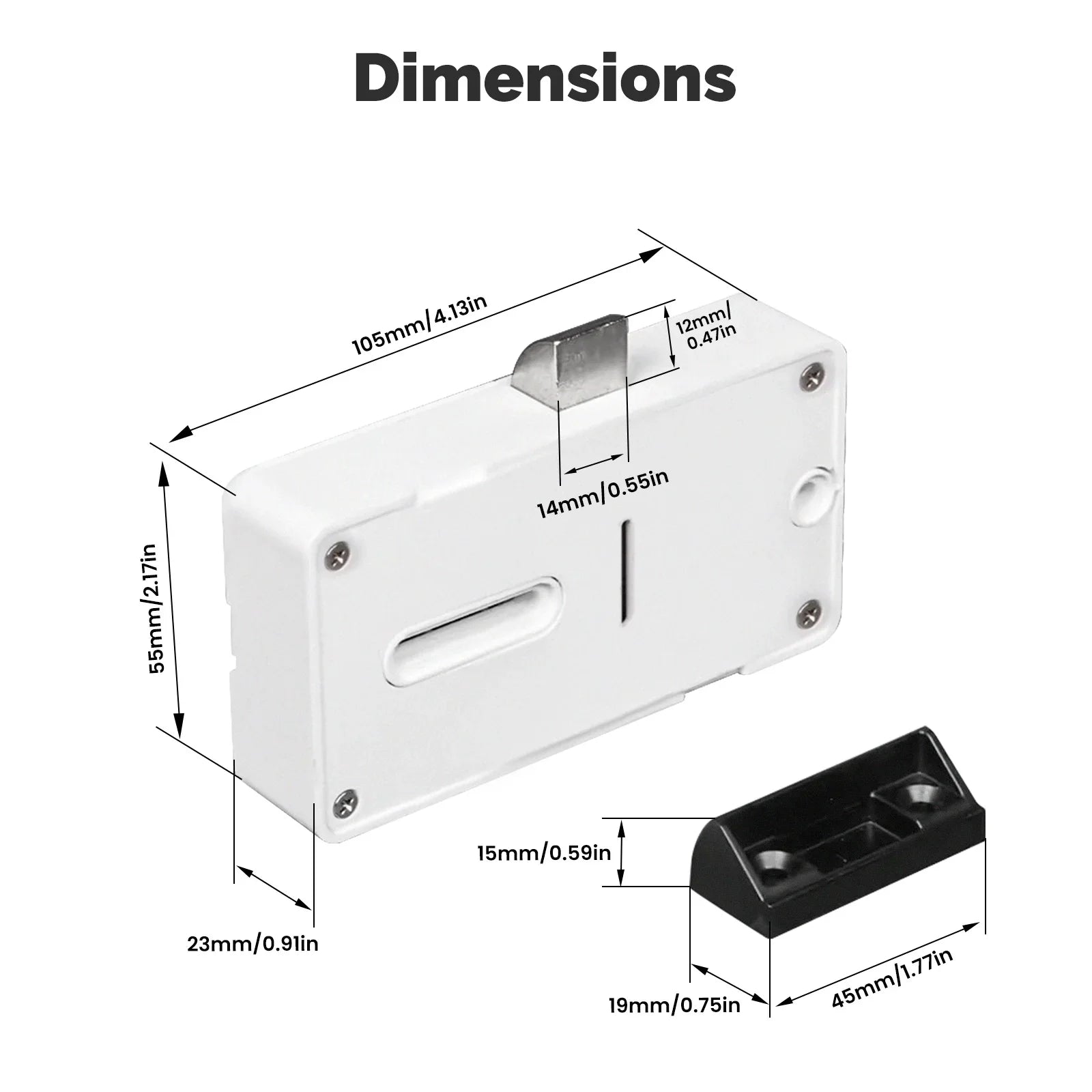 MOES Bluetooth Smart Cabinet Drawer Lock with App Remote Control