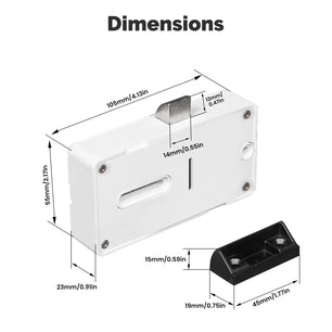 MOES Bluetooth Smart Cabinet Drawer Lock with App Remote Control