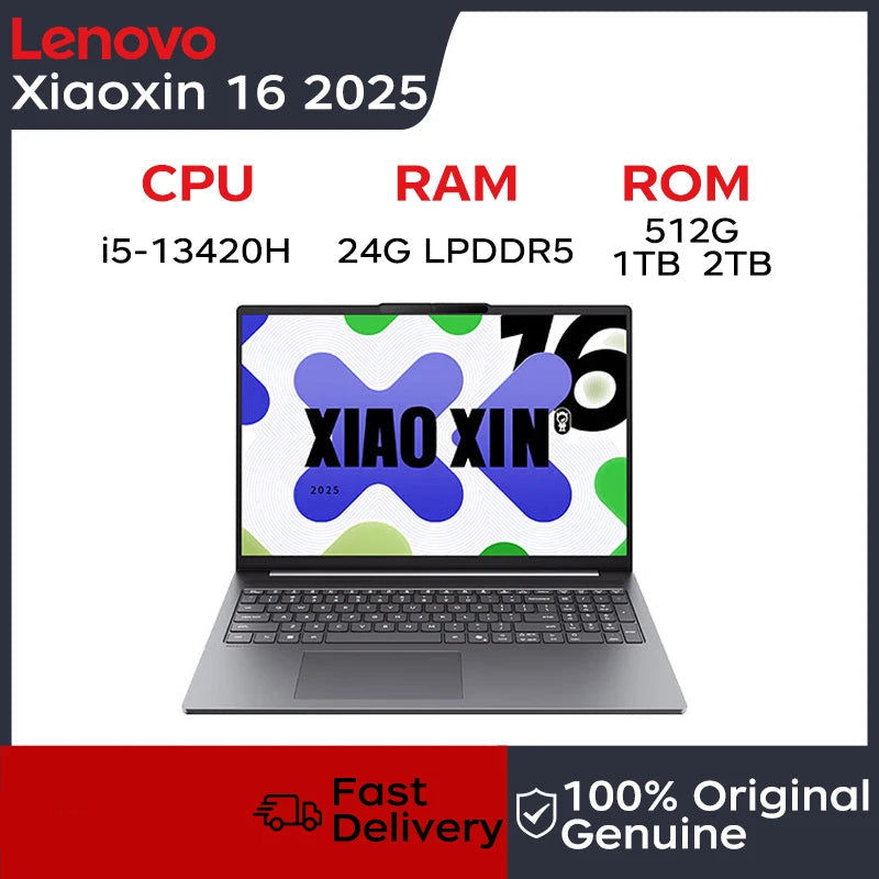 512GB 16" 24GB Intel Core i5-13420H Bluetooth Lenovo Laptop