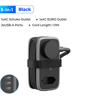 1875W EU Plug Electrical Power 1.1M Extension Charging Adapter