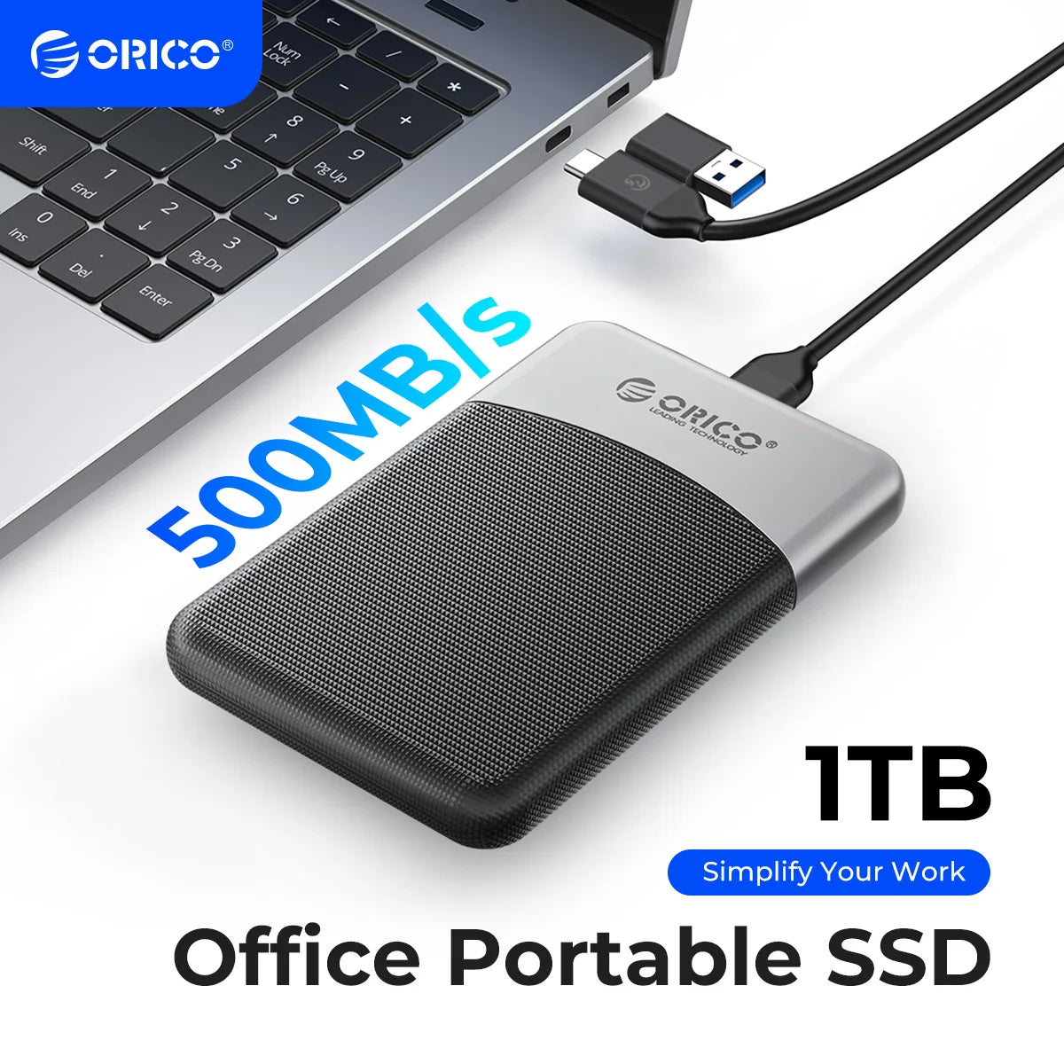 USB 3.1 Type-C External Solid State Drive For Laptop And Desktop