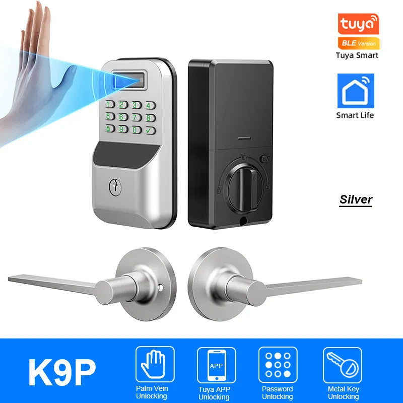 Zinc Alloy IP65 Bluetooth Waterproof Electronic Smart Door Lock