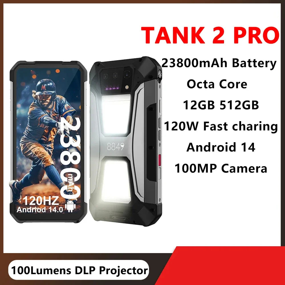 Tank 2 PRO Rugged Android Normal Screen Fast Charging Smartphone