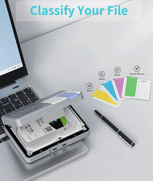 3.5 Inch HDD SSD External Case Hard Drive Storage Box For PC