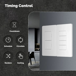 MOES Tuya WiFi Smart Wall Button Switch with Alexa Google