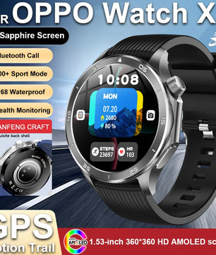 Silica Gel Waterproof Android Round Shape On-Wrist Smartwatch