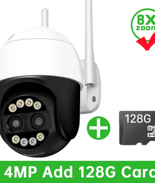 IP66 8MP Dual Lens Night Vision Auto Tracking Surveillance Camera
