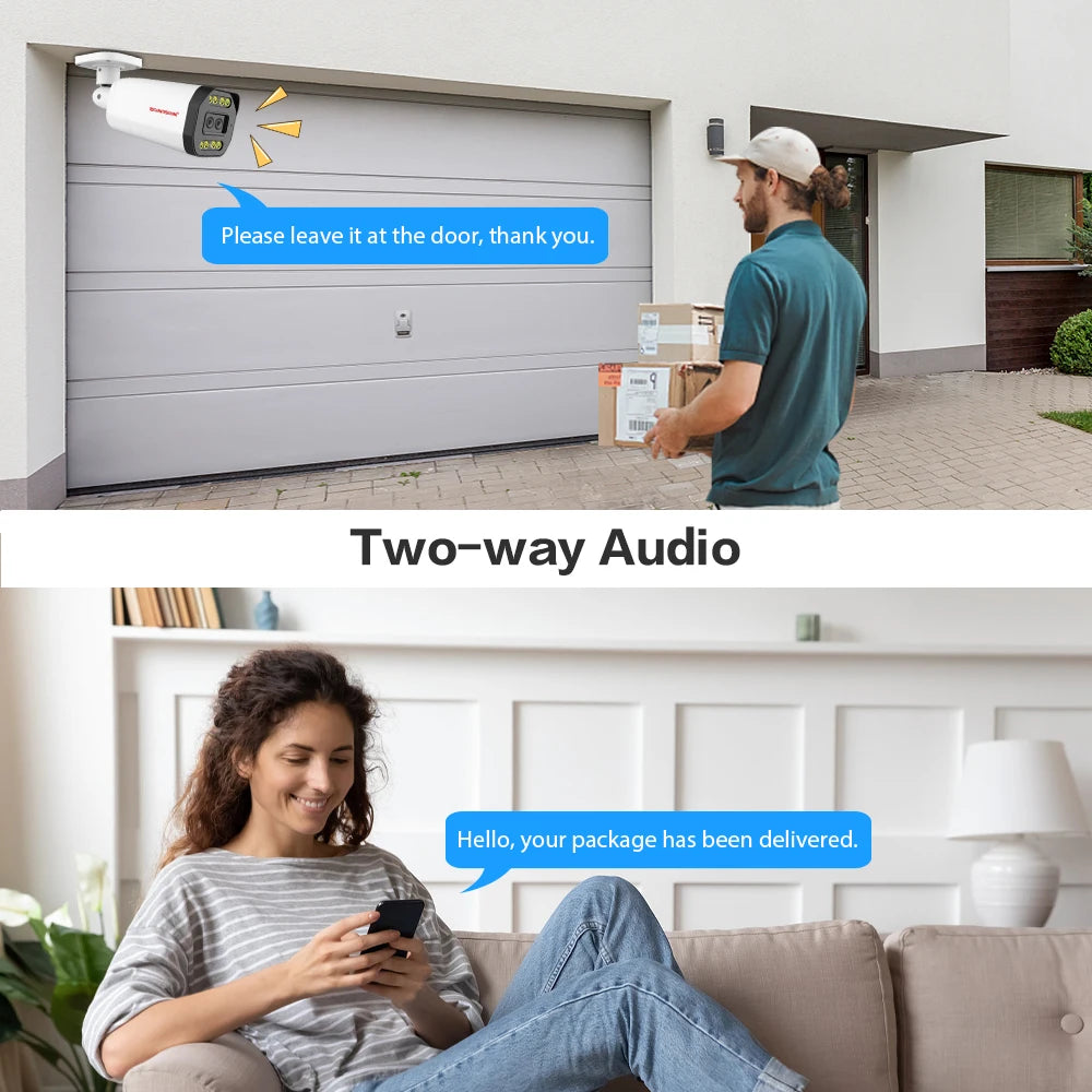 Boavision 5MP RJ45 Dual Lens Night Vision Surveillance Camera