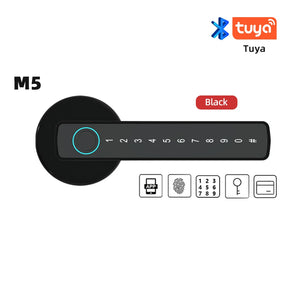 Aluminium Alloy Fingerprint Bluetooth Reversible Dry Battery Lock